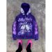 Sudadera con capucha y cremallera estilo urbano oscuro Y2K – Sudadera unisex extragrande con estampado gráfico 3D (S-3XL, negro/morado)_voghion.com