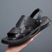 Rindsleder-Top-Sandalen für Layer-Männer Sommer 2024 Weiche Sohle Strandschuhe Herren Casual mittleren Alters und ältere Outdoor_voghion.com