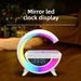 Big G3401mini Cross-Border New Small G Wireless Charging Alarm Clock Atmosphere Light Multi-Functional Bluetooth Speaker_voghion.com