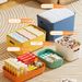 Desktop With Lid Plastic Miscellaneous Snacks Cosmetics Rectangular Basket Storage Organizing Box_voghion.com