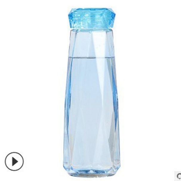 Gyémánt kristályos vizespalack Kreatív sport ivás kempingezés kerékpározás utazás üveg gyümölcslé vizes palackok Kawaii pohár aranyos palack_voghion.com