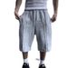 Pantaloncini da jogging elastici con coulisse da uomo, stile streetwear - Pantaloncini da jogging larghi e casual hip hop per l'estate_voghion.com