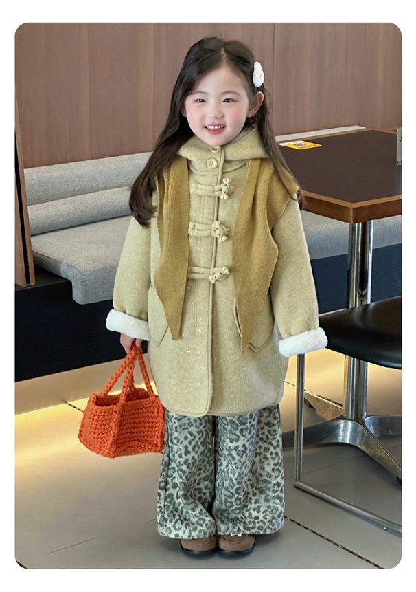 2025 New Girls' Fleece Jacket Winter New Thickened Medium And Long Coat Warm Wool_voghion.com