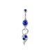 Nuovo piercing a bottone con pianeta blu e zircone a forma di goccia d'acqua, semplice bottone per ombelico a forma di luna, set da 5 pezzi_voghion.com