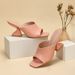 Women's spring and autumn new women's shoes square personality fish mouth open toe temperament casual sandals low heels_voghion.com