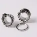 1PC Punk in acciaio inossidabile scheletro dilatatori per le orecchie tunnel filettatura esterna vintage calibro dilatatore piercing del corpo_voghion.com