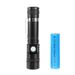LED Zoomable Flashlight – 5800mAh USB Rechargeable, 10W High-Power, Adjustable Focus (200-500m Range), 360° Rotatable, Aluminum Alloy_voghion.com