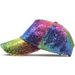 Neue Regenbogen Pailletten Baseball Kappe Für Frauen Sommer Baumwolle Hut Mädchen Snapback Hip hop Gorras Bones Mädchen Party hut_voghion.com