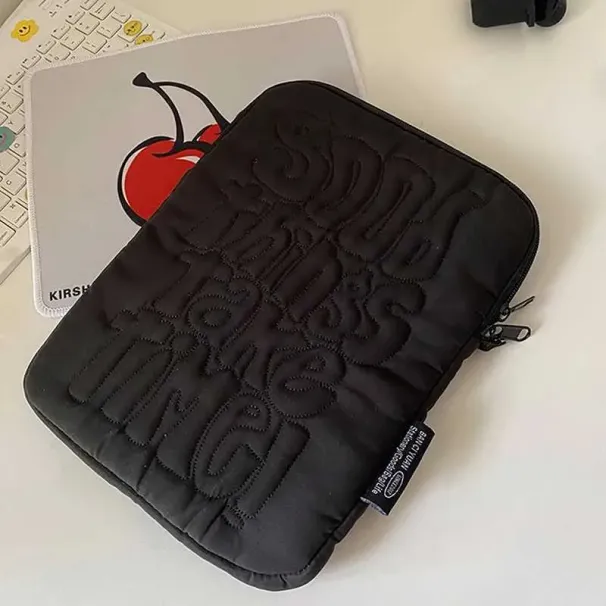 Broderimönster Söt stötsäker fodral för 11, 13, 14 tums iPad för bärbar dator och surfplattaC241101_voghion.com