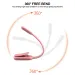 Mini lampe de lecture LED à clip, 3 niveaux de luminosité, rechargeable par USB, idéale pour les voyages, la chambre et les dortoirs._voghion.com