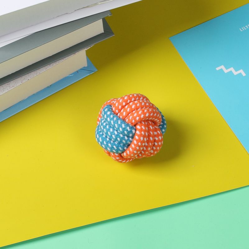 Supplies Cotton Chew For Durable Knot Rope Pet Ball Small And Medium Dogs Toy Set_voghion.com