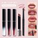 Lipstick Set Pearlescent Shimmer Gloss Matte Waterproof Non-Stick Cup Tint Lip Liner Makeup Gift Box_voghion.com