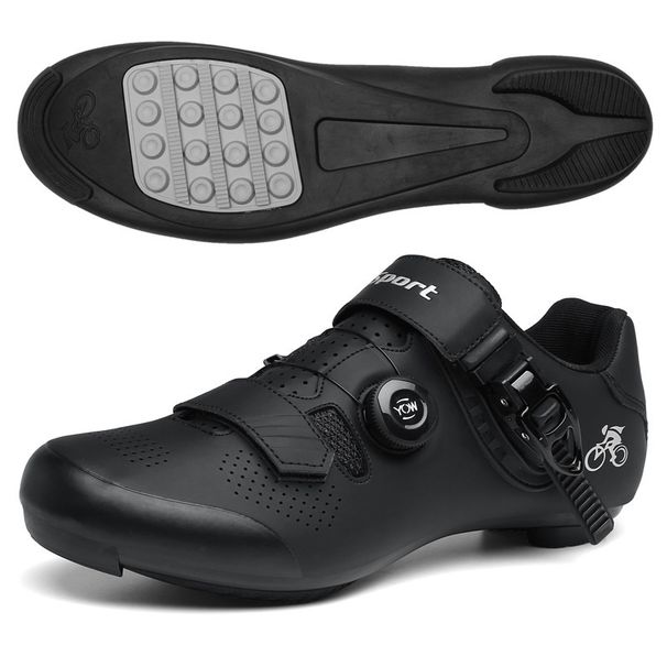 Zárható kerékpáros cipők Tavaszi és nyári zárható cipők Férfi és női országúti kerékpáros cipők Kemény talpú hegyi kerékpáros sportcipők_voghion.com