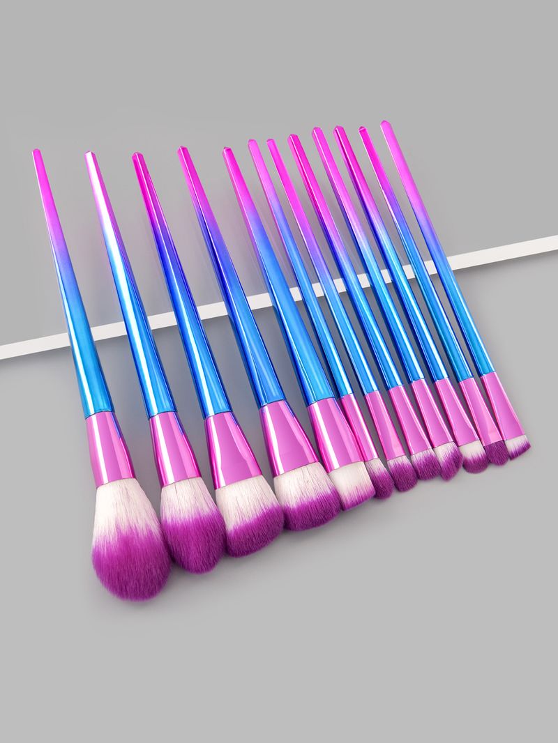 12 multi-color makeup brush set beauty tool FINDCOLOR gift for home use_voghion.com