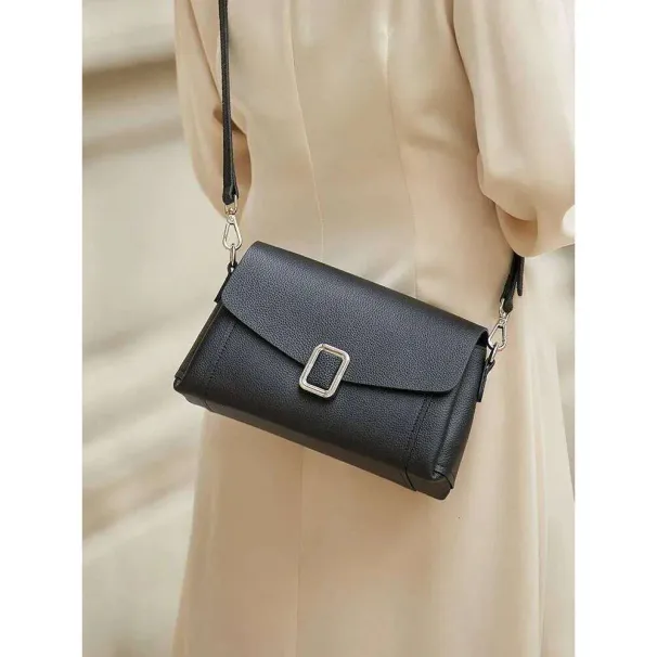 Designer-Taschen 2025 Limited Designed Echtes Echtes Leder Schulter Weiche Frauen Messenger Crossbody Solide Weibliche Weiß_voghion.com