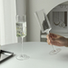 Yunqi INS Style Tall Cocktail Flat Square Champagne Glass Fruit Wine Tipsy Sparkling Water Cup_voghion.com