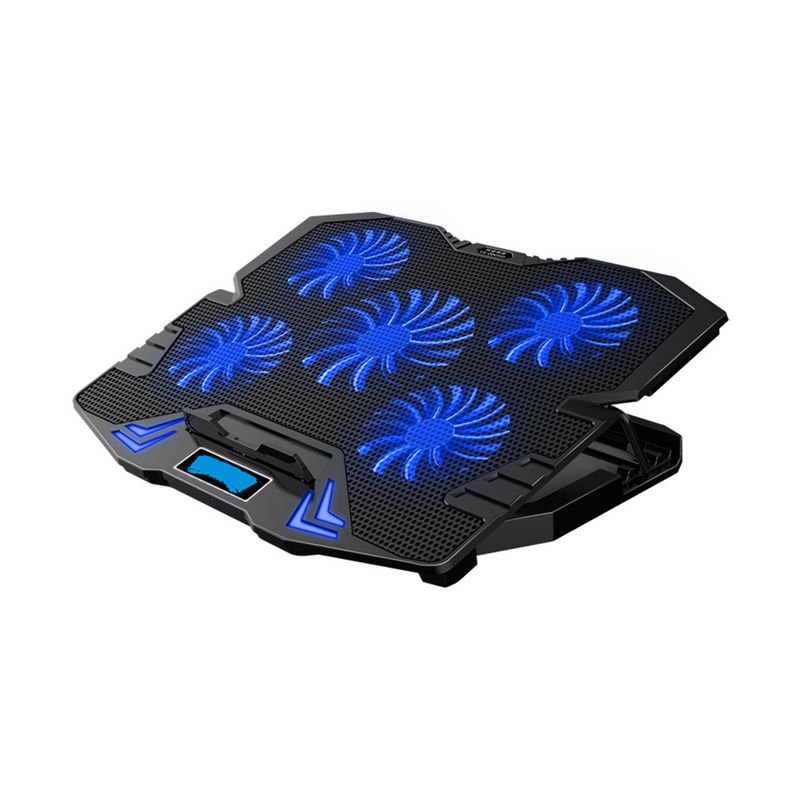 Xinweiqing K5 Kühlpad, fünf Lüfter, Komfortwinkel, zwei USB-Anschlüsse, einstellbare Windgeschwindigkeit, Laptop-Kühler für Notebook_voghion.com