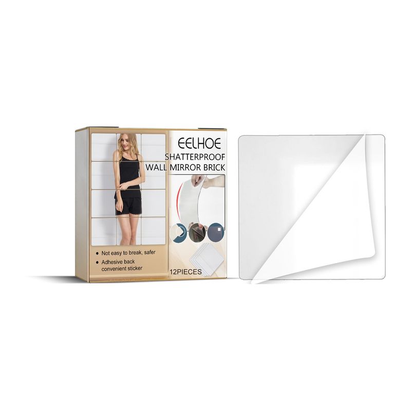 EELHOE Anti-drop Wall Mirror, Splicing Mirror Attached To The Wall, Self-adhesive Dormitory Fitting Mirror, Anti-drop Full-body Mirror Wall Sticker_voghion.com
