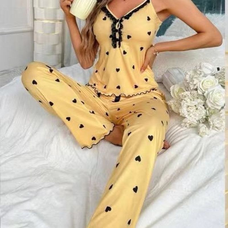 Ondergoed & Nachtkleding Liefdesprint Pak Pyjama's Broeken Dames Huiskleding Sexy Pyjama's_voghion.com