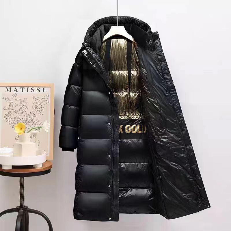 p7 Nuova giacca lunga da uomo casual calda e lunga in piuma d'anatra di pane corto alla moda in oro nero_voghion.com