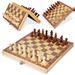 Cross-Border Children's 2-in-1 Foldable Magnetic Adult Chess And Card Game Baby Competitive Educational Toy_voghion.com