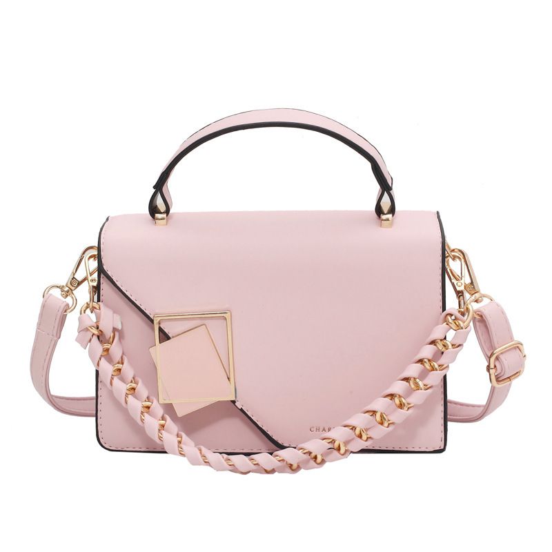 High Quality Bag Women's New Chain Shoulder Bag High Quality Crossbody Bag Foreign Handbag Solid Color Square Bag_voghion.com