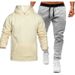 Herrenbekleidung Frühling, Herbst und Winter Herren- und Damenfreizeit Europäischer Code Blanko Einfarbiger Anzug Vlies Lockerer Pullover und Hose Zweiteiliges Set_voghion.com