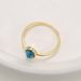 R0677 Bohemian Style Design For Women Gold Inlaid Oval Turquoise Ring_voghion.com