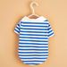 Guangying Dog Sweatshirt Lapel Collar Elastic Adorable Pet Dog Cat Navy Striped Pullover Top Pet Supplies_voghion.com