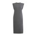 Women's Plus Size A-Line Black Casual Dress With Pockets - Round Neck Sleeveless Summer Maxi Dress - Comfortable Loose Fit_voghion.com