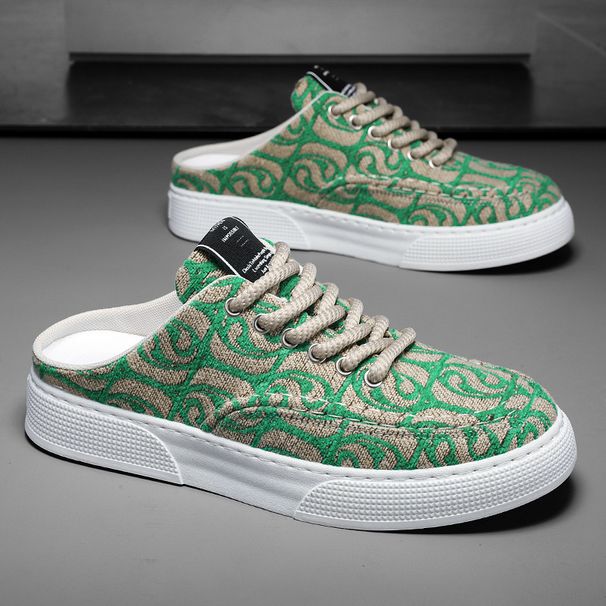 Moški platneni čevlji, zračni športno-ležerni poletni čevlji, deska z mrežasto površino, lenobna oseba lahko stopi brez pete_voghion.com