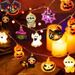 RYYD Halloween Zucca Fantasma LED Colorato Esterno Ragno Demone Atmosfera Decorazione Disposizione Luci a Stringa_voghion.com