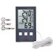Thermomètre numérique hygromètre température intérieure extérieure compteur de température C/F écran LCD capteur Sonde Station plus humide_voghion.com