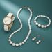 Damenuhren Persönlichkeit Mode Temperament Damen Einfache Vielseitige Halskette Uhrenset Mode Lässig Gürtel Quarzuhr Set_voghion.com
