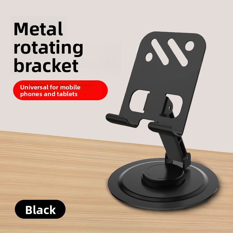 Full Metal 360°Rotating Phone Desktop Lazy Mechanical Tablet Universal Foldable Support Stand For Watching Shows And_voghion.com