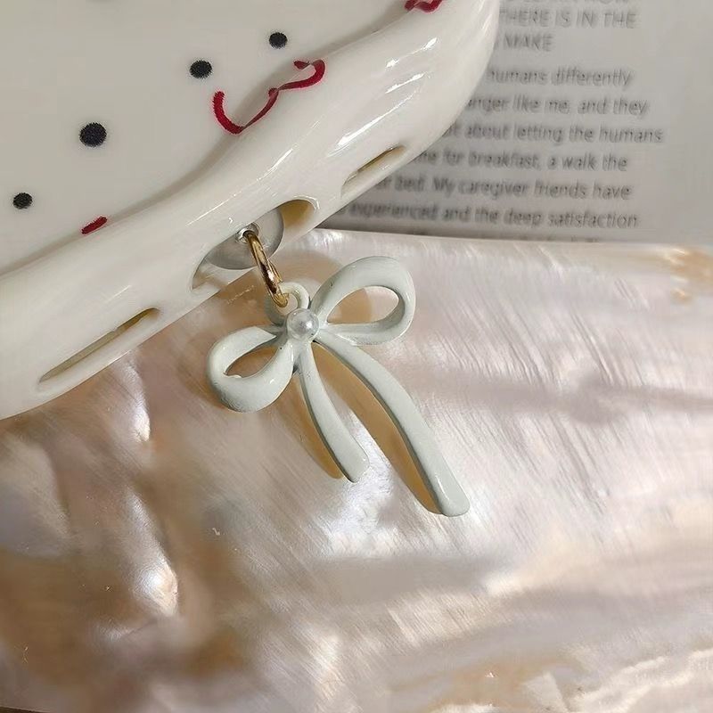 Macaron Pearl Bowknot Phone Dust Type-C Universal Charging Plug Pendant Accessory_voghion.com