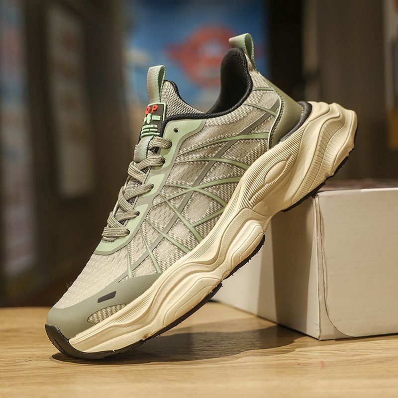 Mesh running morbide scarpe casual da uomo 2024 nuove, scarpe da papà traspiranti con suola spessa primaverile ed estiva_voghion.com