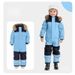 Outdoor Single And Double Board Luminous Windproof Waterproof Thickened Warm One-piece Children's Ski Suit_voghion.com