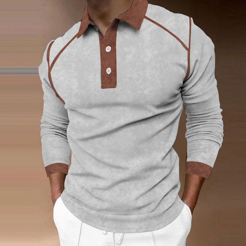 Sommer-Herren-Designer-Poloshirt Senior 3D neu mit langärmeliger, lässiger Top-Mode-Herrenbekleidung_voghion.com