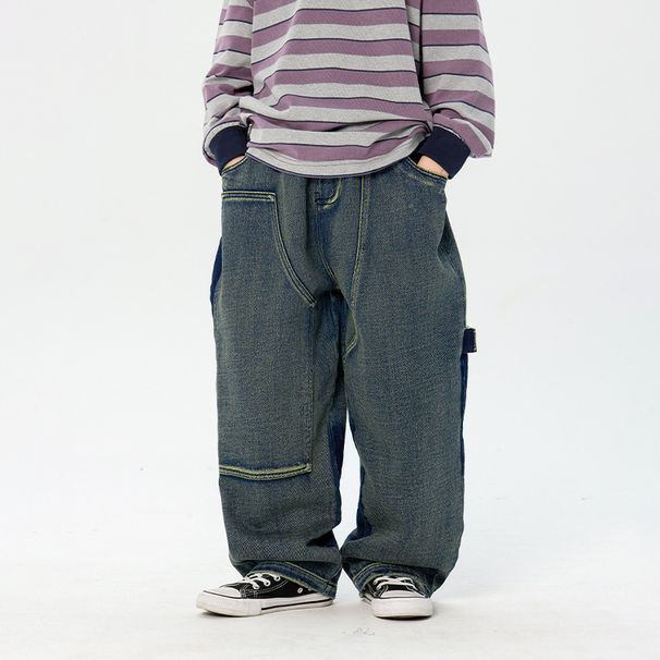 Kleinkind Jungen Kleidung Gerade Hosen Hübsche Jungen Design Mode Hosen Trend_voghion.com