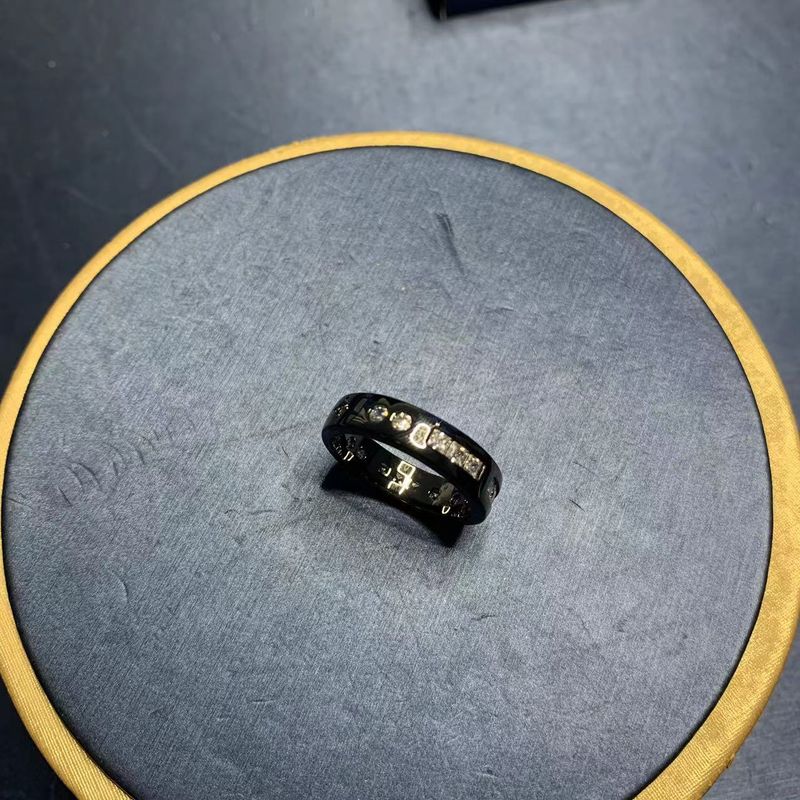 Bague en argent avec diamants Meteor, pistolet en code Morse, noir et blanc, pour couple_voghion.com