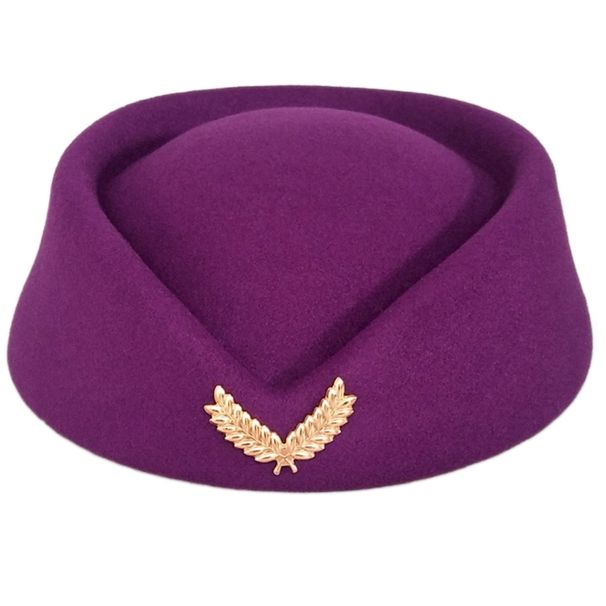 Hot Sale Stewardess Hat Flight Attendant Air Hostess Cosplay Costume Live-streaming Stage-performance Building Property_voghion.com
