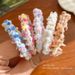 Anello per capelli in peluche a pois colorati, elastico per capelli da donna, elastico per capelli, corda per capelli, non danneggia i capelli, resistente, copricapo per bambini_voghion.com