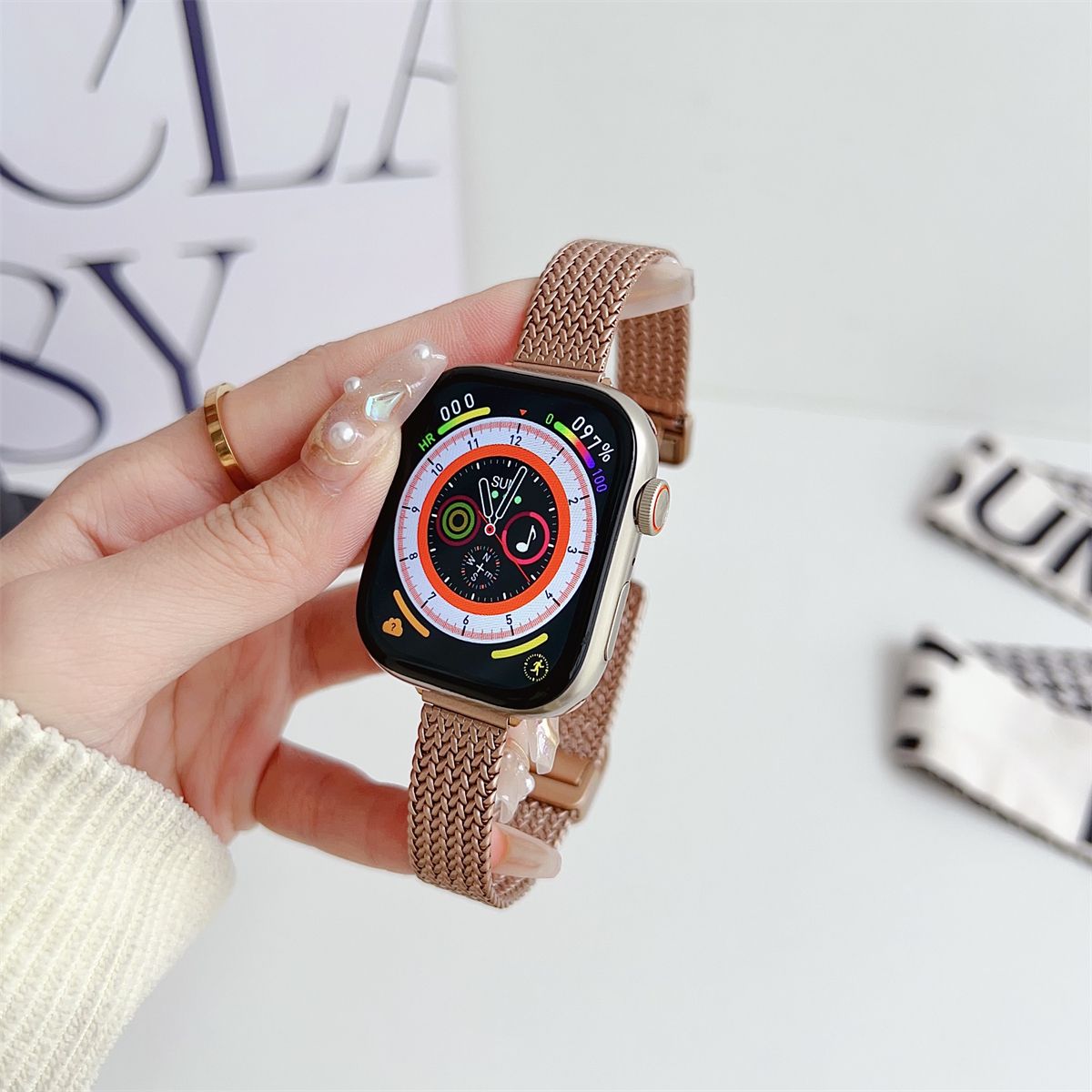 Watch Band For iWatch 42/44/45/46/49mm 38/40/41mm Nylon leisure Watch Strap for Watch Series Ultra2 Series 10/9/8/7/6/5/4/3/2/1_voghion.com