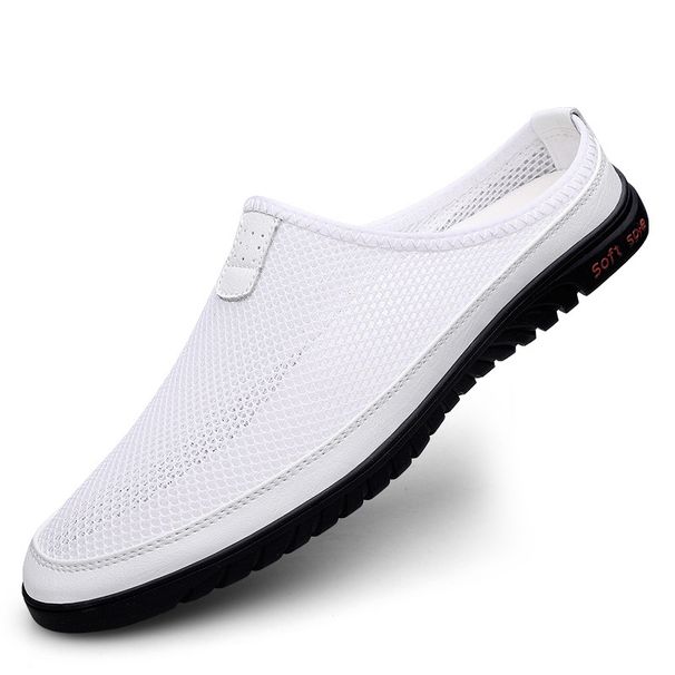 Mesh Flywoven Herrenschuhe, Freizeitschuhe, Halb-Drag, bequeme Reiseschuhe, Dad-Schuhe, Wanderschuhe_voghion.com