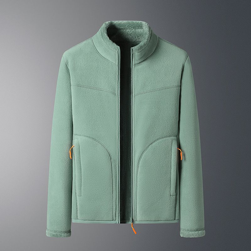 Herren Fleece Extra Dicker Hoodie Doppelseitige Fleecejacke Fleece Fleecejacke_voghion.com