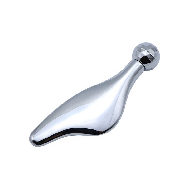 Rustfri stålskraber Ansigtsmassage Gua Sha Tool Face Lift Anti-aging Hudopstramning Køling Metalkontur Reducer hævelser_voghion.com