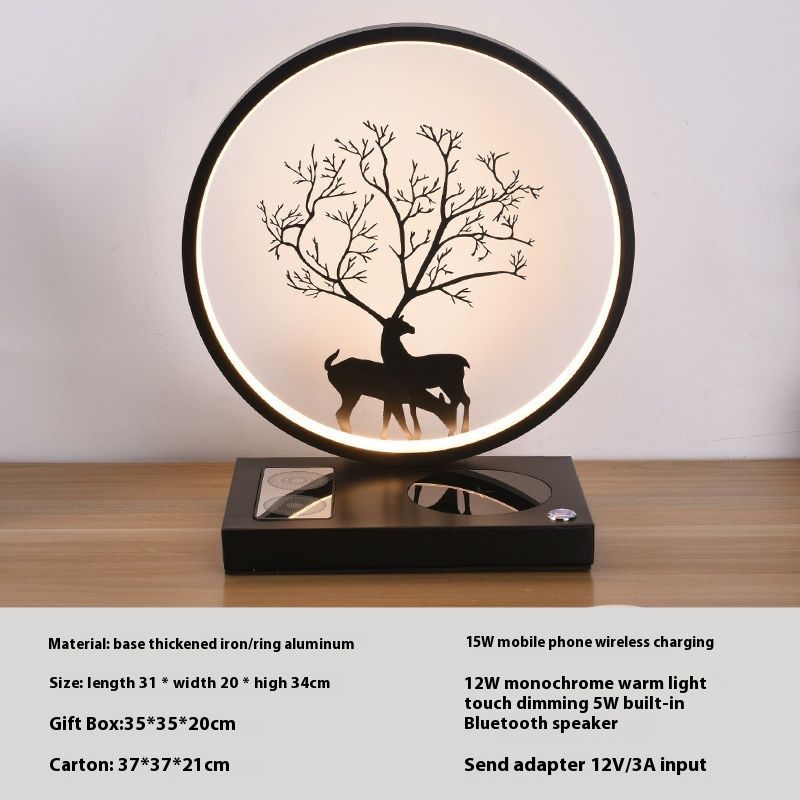 Phone Wireless Multifunctional Desk Gift Lamp New Charging Home Desktop Smart_voghion.com
