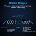 Universal Car HUD GPS Head up Display Speedometer Odometer with Acceleration Time Compass Altitude Driving Distance Over Speed Alarm HD LED Display fo_voghion.com