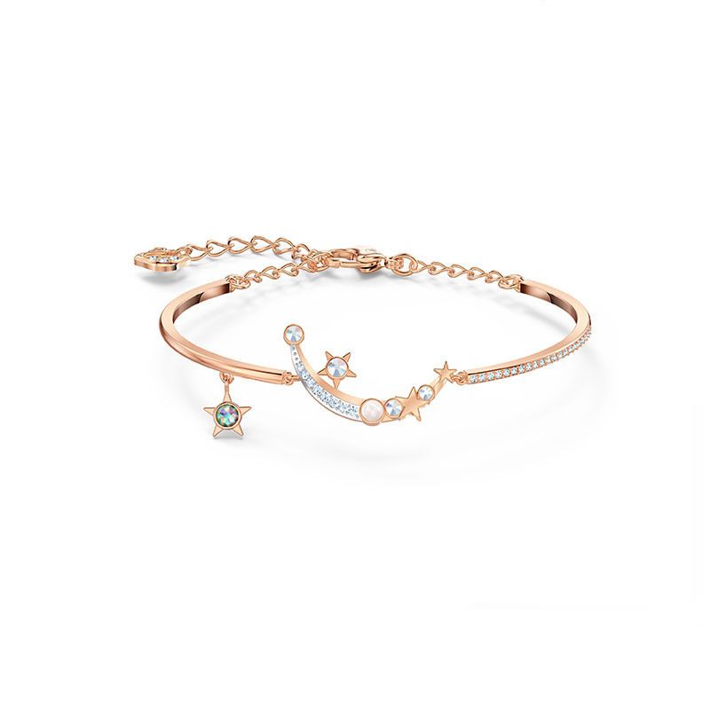 Sternennacht Süße Worte Armband Weibliches Element Kristall Stern Mond Armband_voghion.com